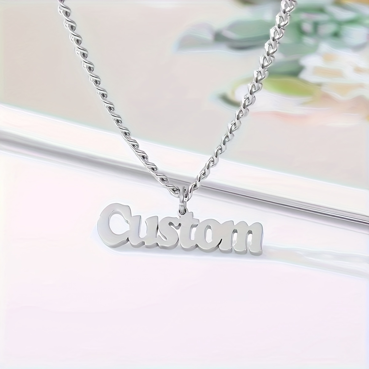Personalized Women's Fashion Pendant Necklace, Customizable Design